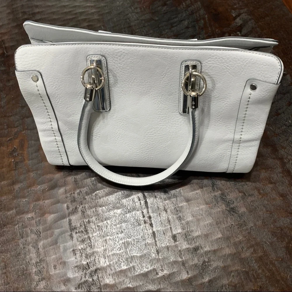 Charming Charlie light gray satchel bag